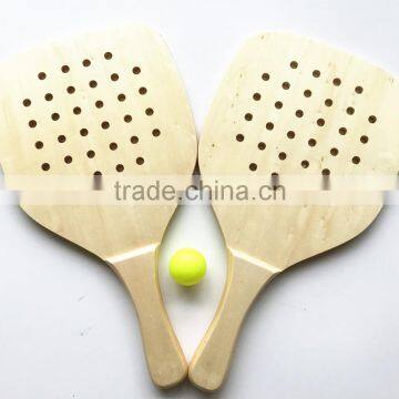 40*22*0.8cm wood beach tennis racket set game