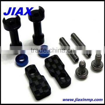 custom metal aluminum carbon fiber rc car parts