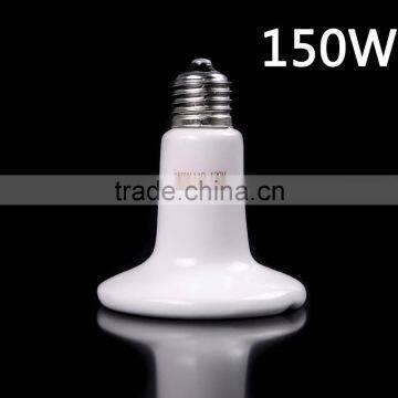 150W White Infrared Ceramic Heat Emitter Lamp Light Bulb for Reptile Pet Brooder