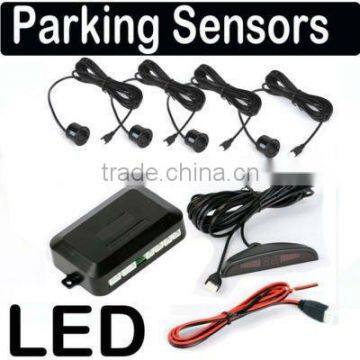 Car Digital LED Display Parking Reverse Back up System Radar 4 Sensors/Heads Kit