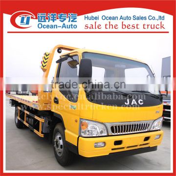 JAC 3TON lift weight euro 4 new cheap road wrecker tow trucks sale