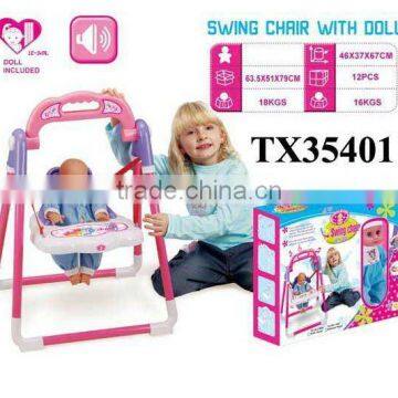 Battery Operated Realistic Baby Doll Swing photo-2
