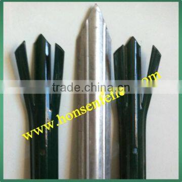 China Supplier!! Green Color Steel Plastic Fence With 2.4M