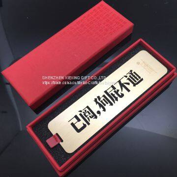 Wholesale Custom Magnetic Gold Plated Bookmarks photo-4