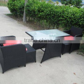 Wholesale Patio Rattan Furniture Leisure Outdoor Wicker Coffee Table and Chair