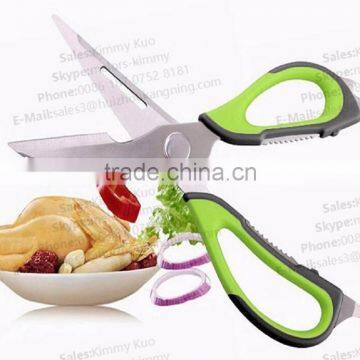 High Quality Safety Kitchen Scissor Stainless Steel Cutting Scissor TPR Scissor photo-2