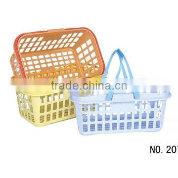 high quality cheap price small plastic wall basket/plastic gift baskets/plastic collapsible plastic basket