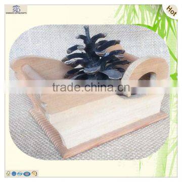 Original Color Carving Duck Goose Wooden Table Ornaments