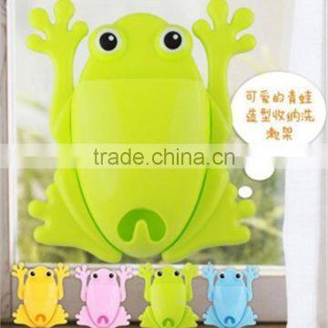 N193 Wall Mounted Bathroom Kids Toothbrush Cup Lovely Plastic Toothbrush Holder photo-2