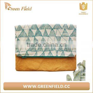 Washable Kraft Paper Clutch , Recycle Kraft Paper Funky Clutch Bag Women photo-3