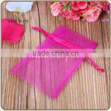 Cheap Sheer Pink Organza Favor Bags photo-2