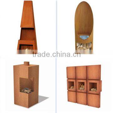 FO-9F07 High Quality Block Corten Steel Fire Pits photo-2