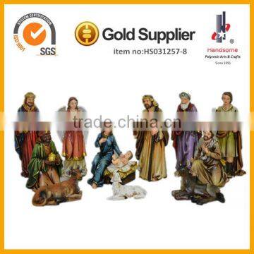 Christian Decoration Resin Nativity Figurines Jesus Birth photo-2