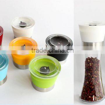Glass Salt and Pepper Mills Black Pepper Grinder photo-2