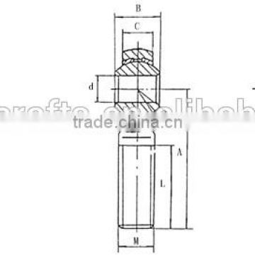 POS5 spherical plain bearing/Rod end bearing