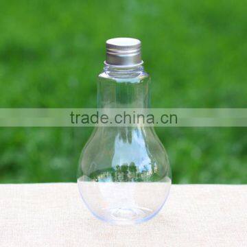 Hot Selling Juice Clear Light Bulb PET Plastic Decorative Bottle photo-6