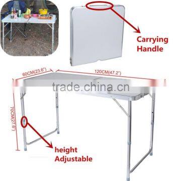 450111 Outdoor 4ft 120cm Portable Folding Table Height Adjustable photo-4