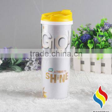 16oz PP Plastic Inner and PS Outside Insulated Coffee Travel Mug photo-3