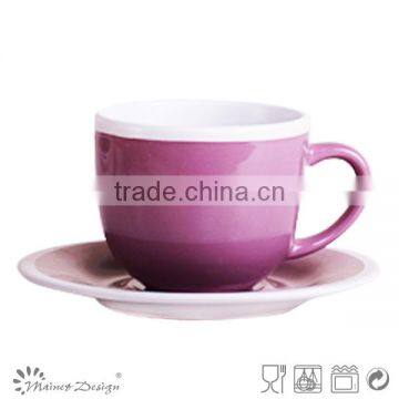 Cup Saucer handpainting top sale colour band