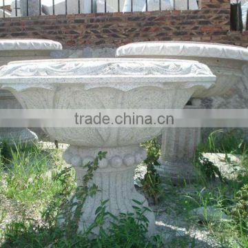 granite carving outdoor stone planters