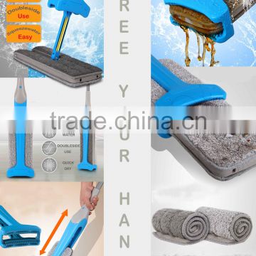 Free Hand-washing Flat Floor Cleaner Mop Automatic Squeeze Cleaning Mob