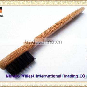 Black Hard Bristle Family Adult Bamboo Toothbrush With Names photo-3