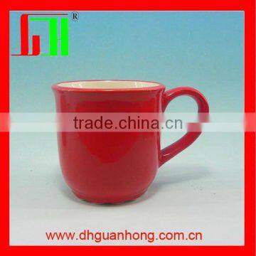 hot sale red color ceramic mug