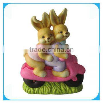 Ceramic decorative easter rabbit decoration