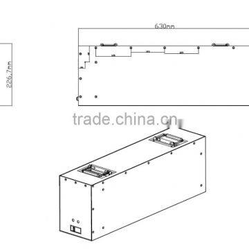 LiFePO4 24V 100Ah Battery Pack for Solar Power System With LCD Screen and Iron Case photo-2