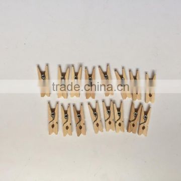 Mini wooden clips