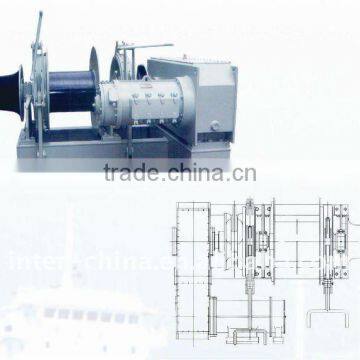 combined electric windlass/mooring winch