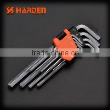 Professional Heat Treat 9PCS Medium Hex Key Wrench