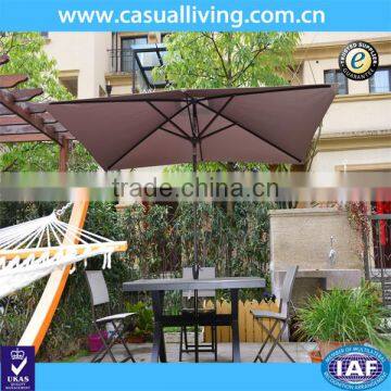 Outdoor 8 *11 Ft Rectangular Patio Umbrella Outdoor Market Table Garden,220g Polyester,Tilt Crank (Khaki)