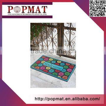 Durable Low Price Rubber non-slip bathroom logo floor mat