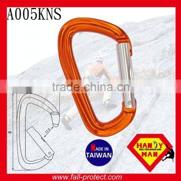 25KN D Type Mountain Climbing Aluminum Carabiner With Straight Gate photo-3
