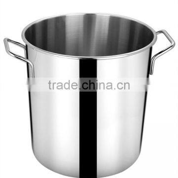 Tall Straight-shaped Non-magnetic Stainless Steel Stockpot/commercial Stock Pot/soup Bucket photo-2