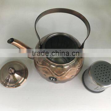 1.5L Stainless Steel Copper Kettles Sale Hot Water Custom Tea Kettles photo-2