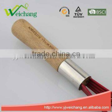 WCJ003 New Design Egg Whisk Silicone Wire Whisk, Egg Frother, Milk & Egg Beater Blender Wood Handle photo-3