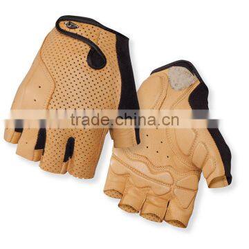 Perforated Leather Cycling Gloves