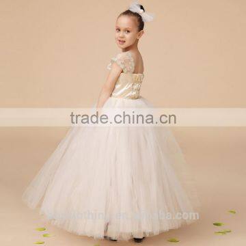 Princess Wedding Flower Girl Dress Kids Clothes Party Tutu Dress photo-2