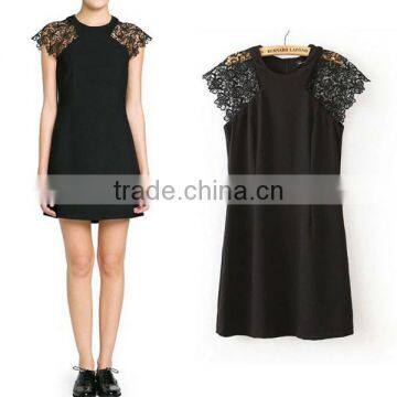 HD-D104 2014 hot design elegant women lace dress/casual ladies dress