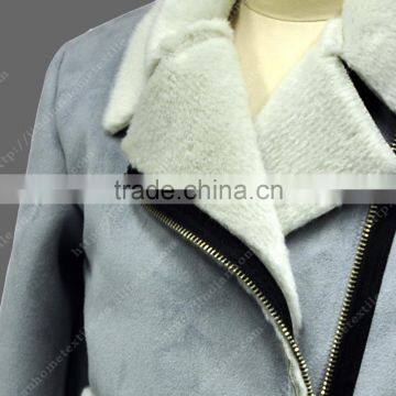 High Quality Manufacture Fashionable Winter Sude Coat Baby Fur Coat photo-4