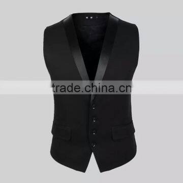 Custom Fashion Cotton Waistcoat for Men OEM Design in China 2016 photo-5