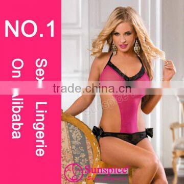 2015 High quality hot sales women sexy underwear teddy queen size sexy lingerie sexy micro teddy lingerie