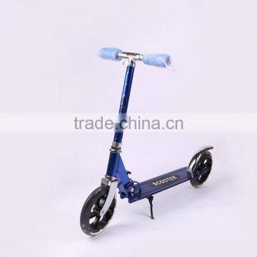 HSCK002 Freestyle fashion PU wheels Aluminum standing foldable kick scooter adult kids