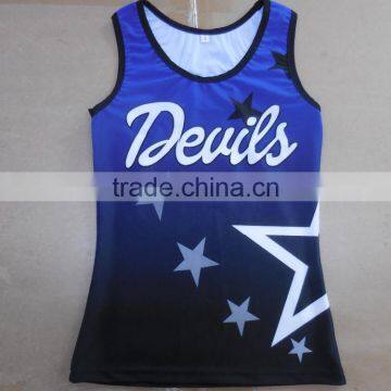 Cool Professional Hot Cheerleading Uniforms, Custom Cheerleading Vests/Sports Bras