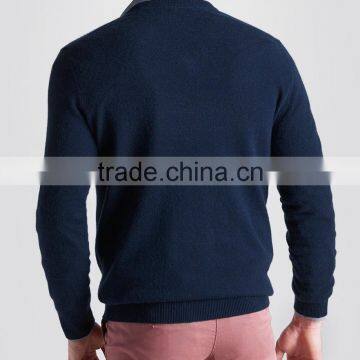 High Quality Men's V-neck Cashmere Sweater Navy(BKNM12) photo-2