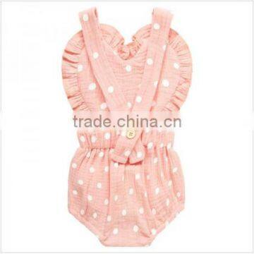 Newborn Wholesale Ploka Dot Clothes Onesie Manufacturers Overseas Bubble Custom Organic Cotton Baby Romper