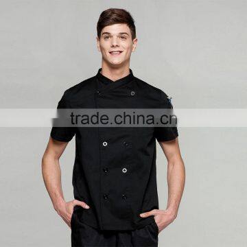 2016 New Designer Black Chef Uniforms Fashion Chef Uniforms for Cook