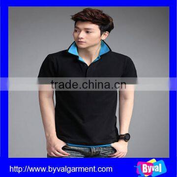 OEM100%Cotton Black Plain Polo Shirts for Man High Quality photo-6